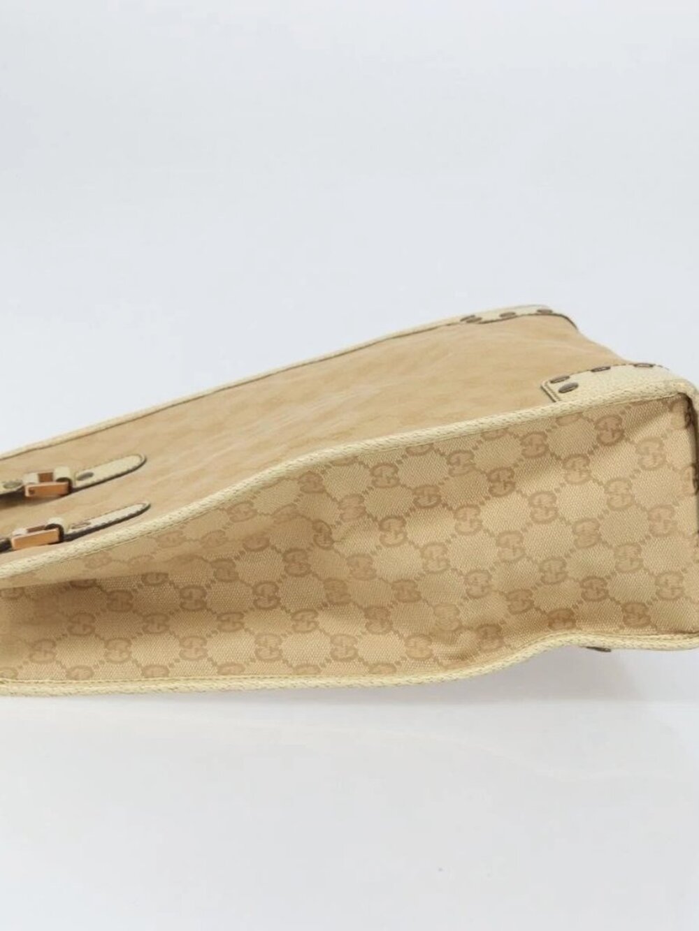 GUCCI GG Canvas Tote Bag Beige Gold 124261 Auth ep13162 - Picture 6 of 16